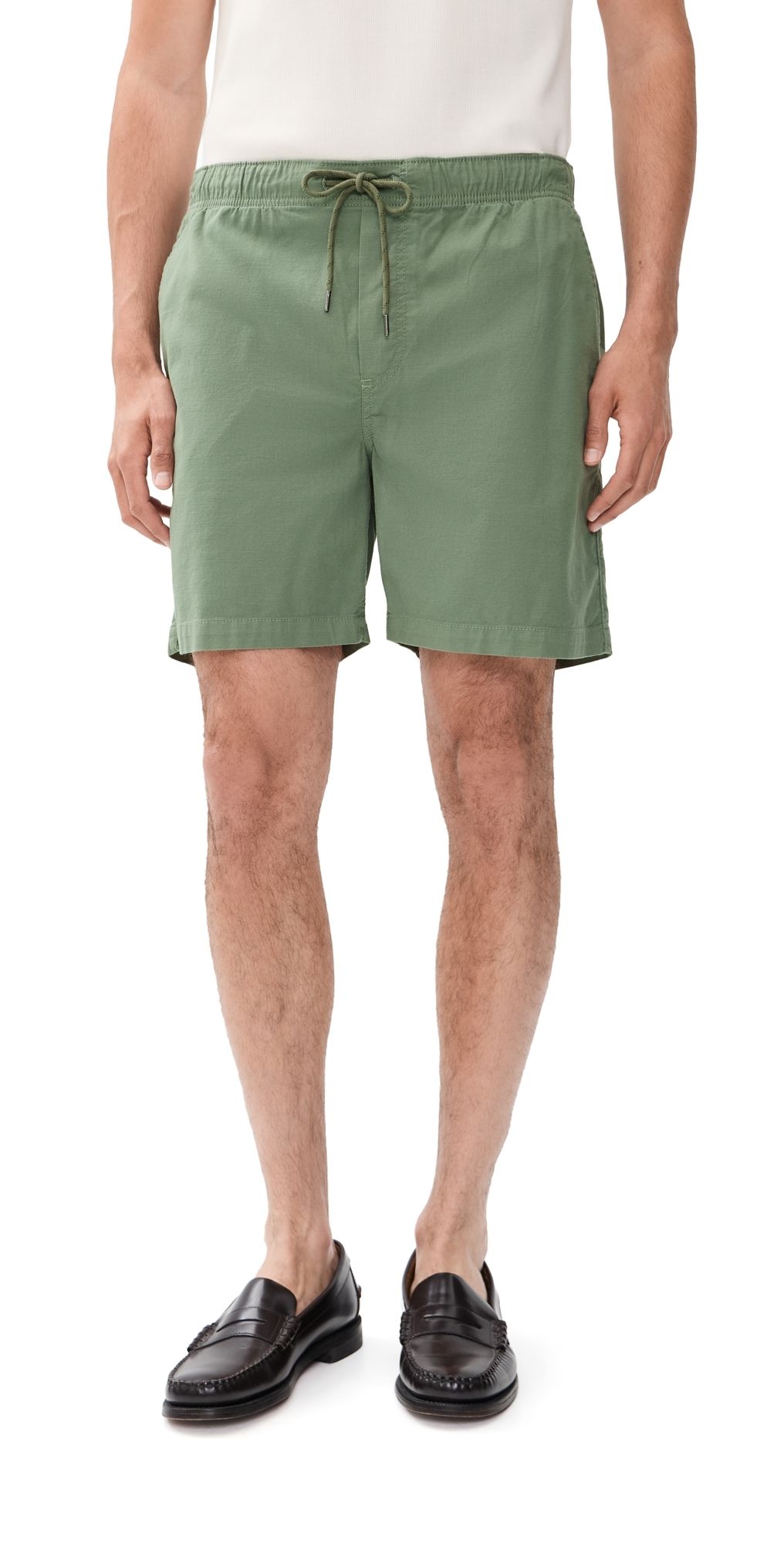 Faherty Essential Drawstring Shorts 6 Desert Olive L