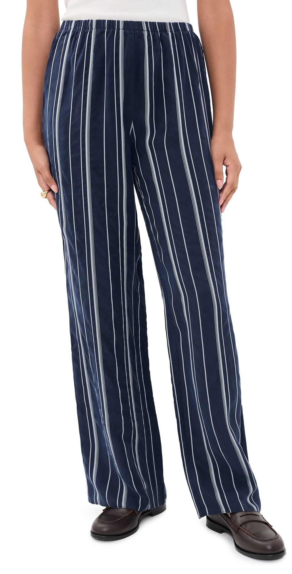 Favorite Daughter The Everything Pants Midnight Grey Stripe S