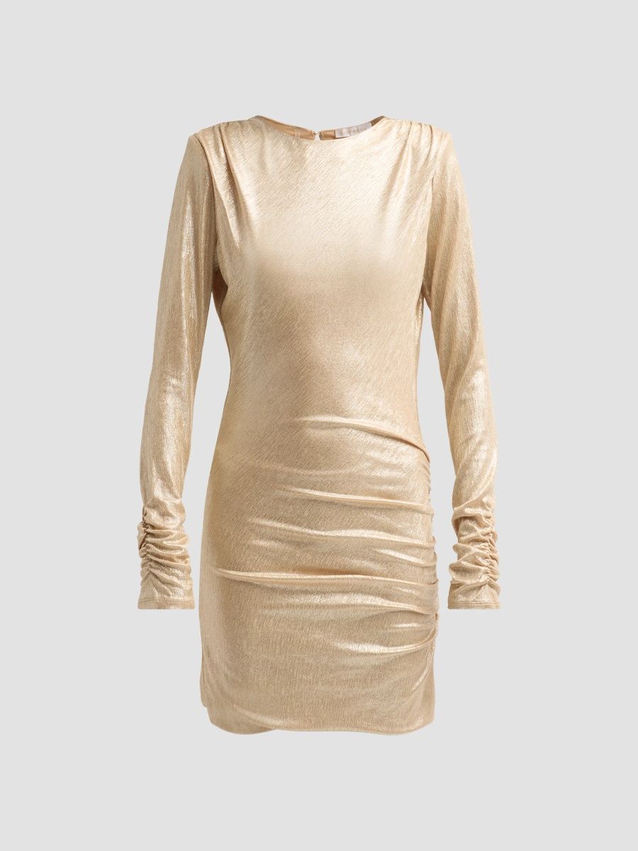 Ramy Brook Women's Celine Ruched Mini Dress - Gold - Size XXS