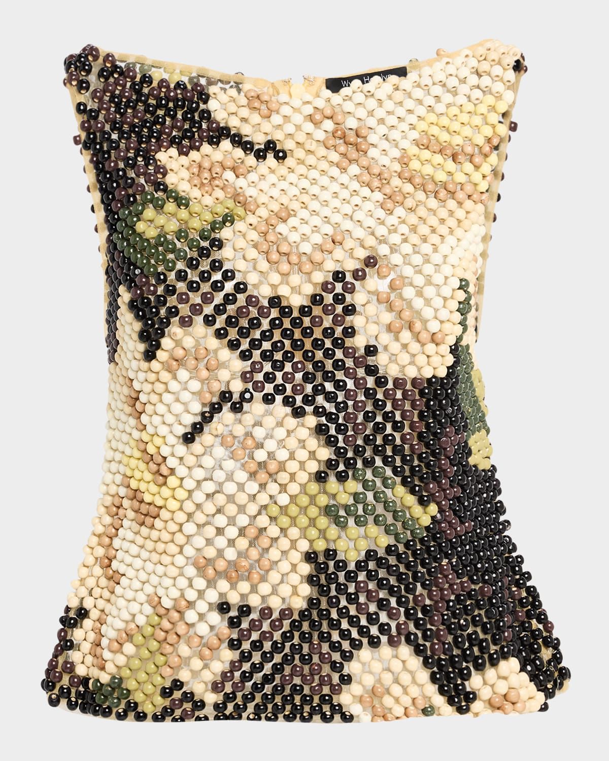 Floral Wooden Bead Top