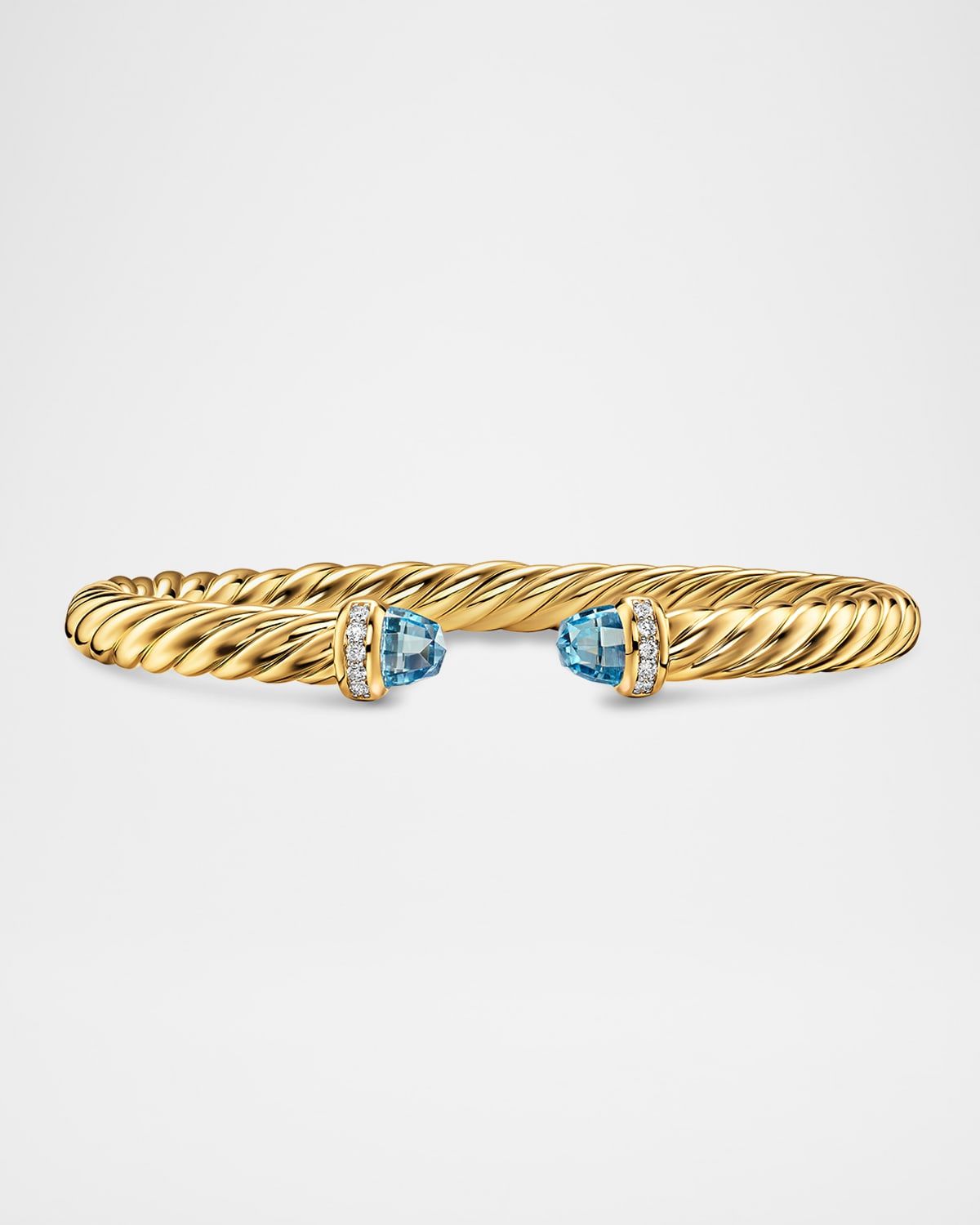 Cablespira Flex Bracelet with Gemstones and Diamonds in 18K Gold