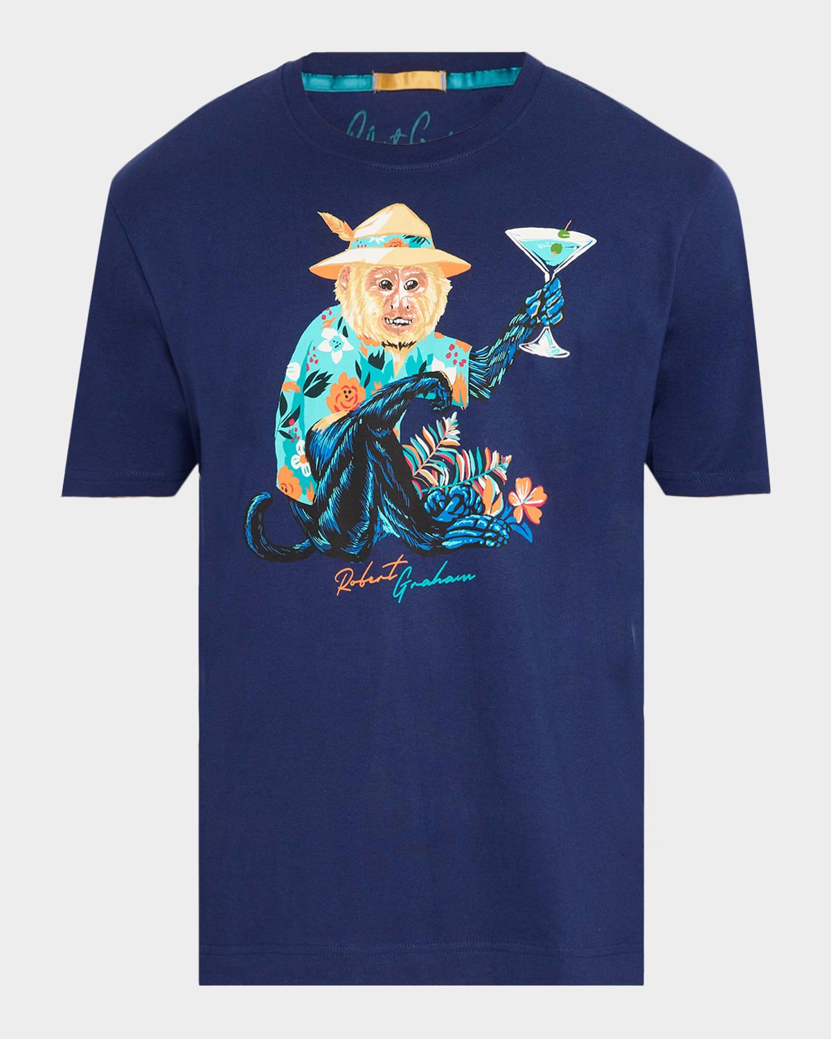 Men & apos;s Monkey Vacation Cotton T-Shirt