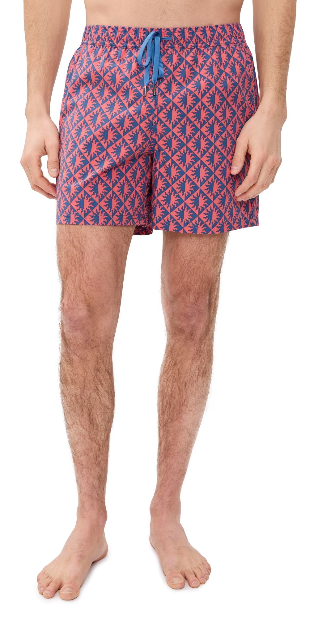 Fair Harbor The Bungalow Swim Trunks 5 Cobalt Suns M