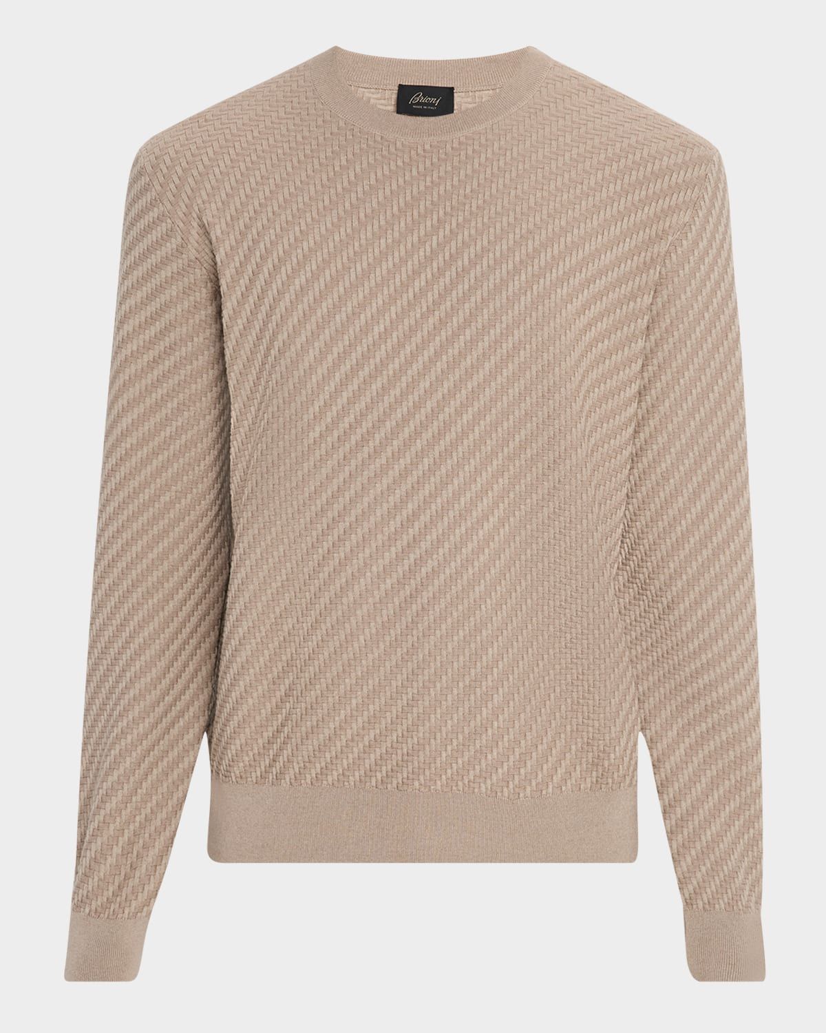 Men & apos;s Basketweave Crew Sweater