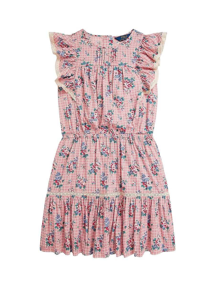 Little Girl's & Girl's Floral Cotton Top & Skirt Set - Ellis Floral - Size 8