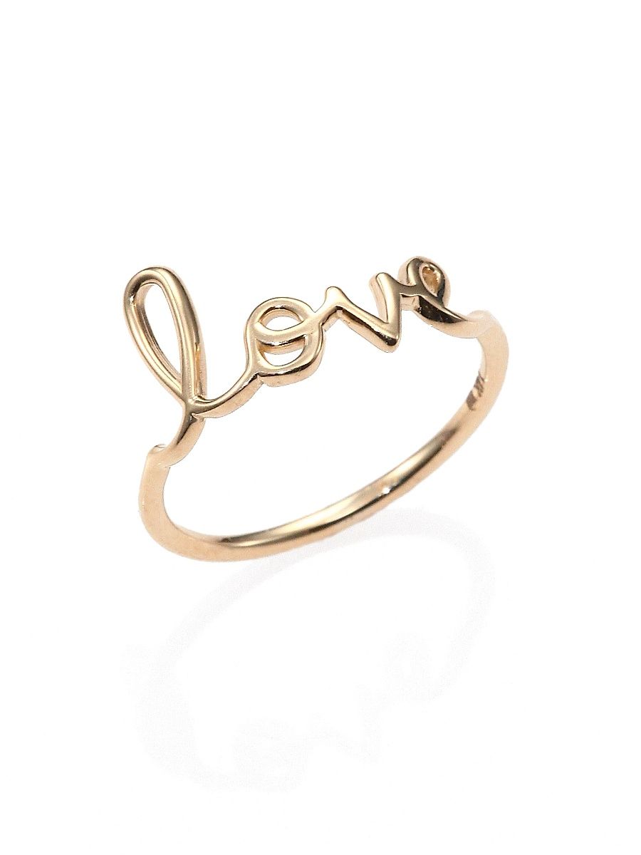 Women's 14K Yellow Gold Pure Love Ring - Gold - Size 6.5