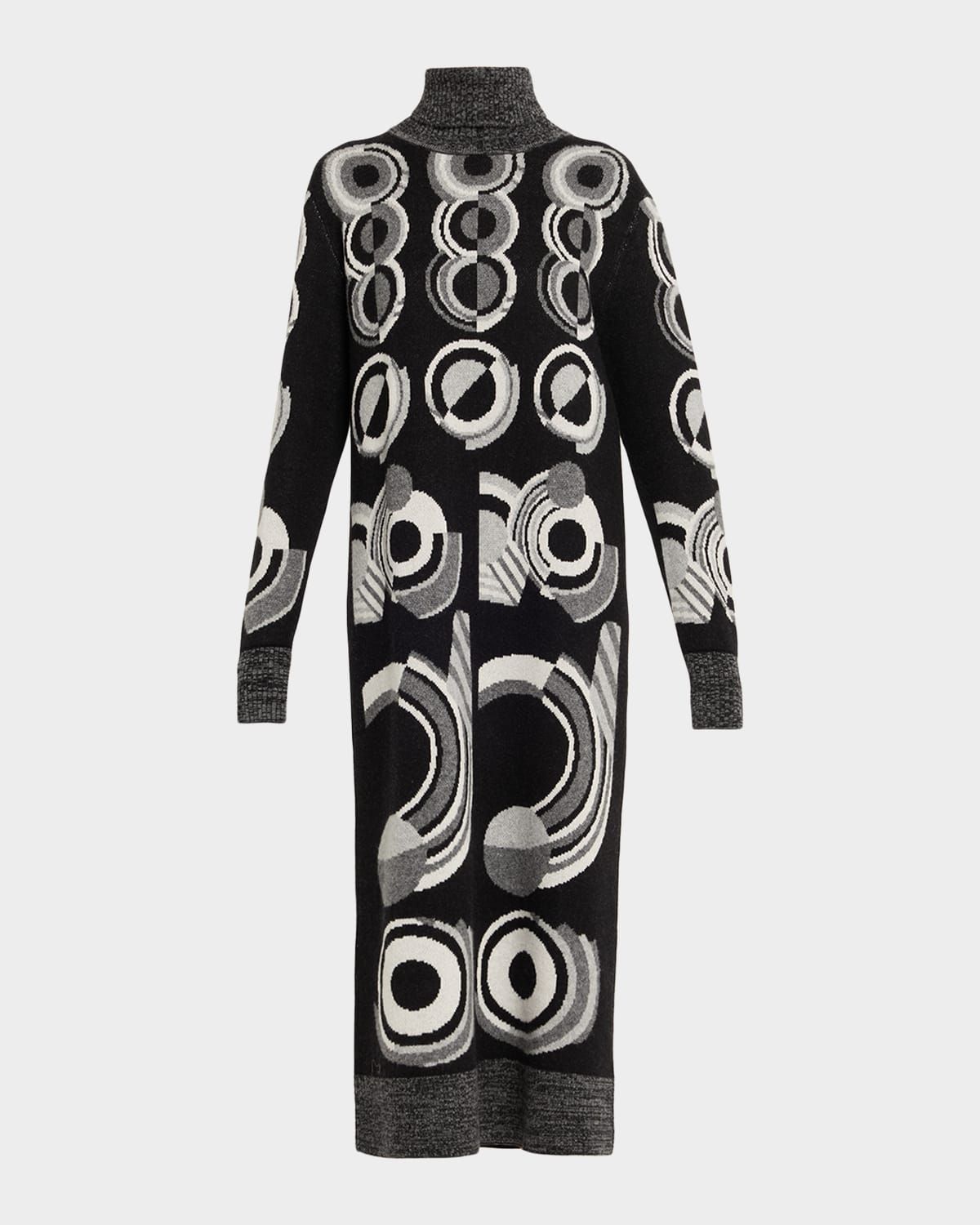 Sonia Cashmere Turtleneck Midi Dress