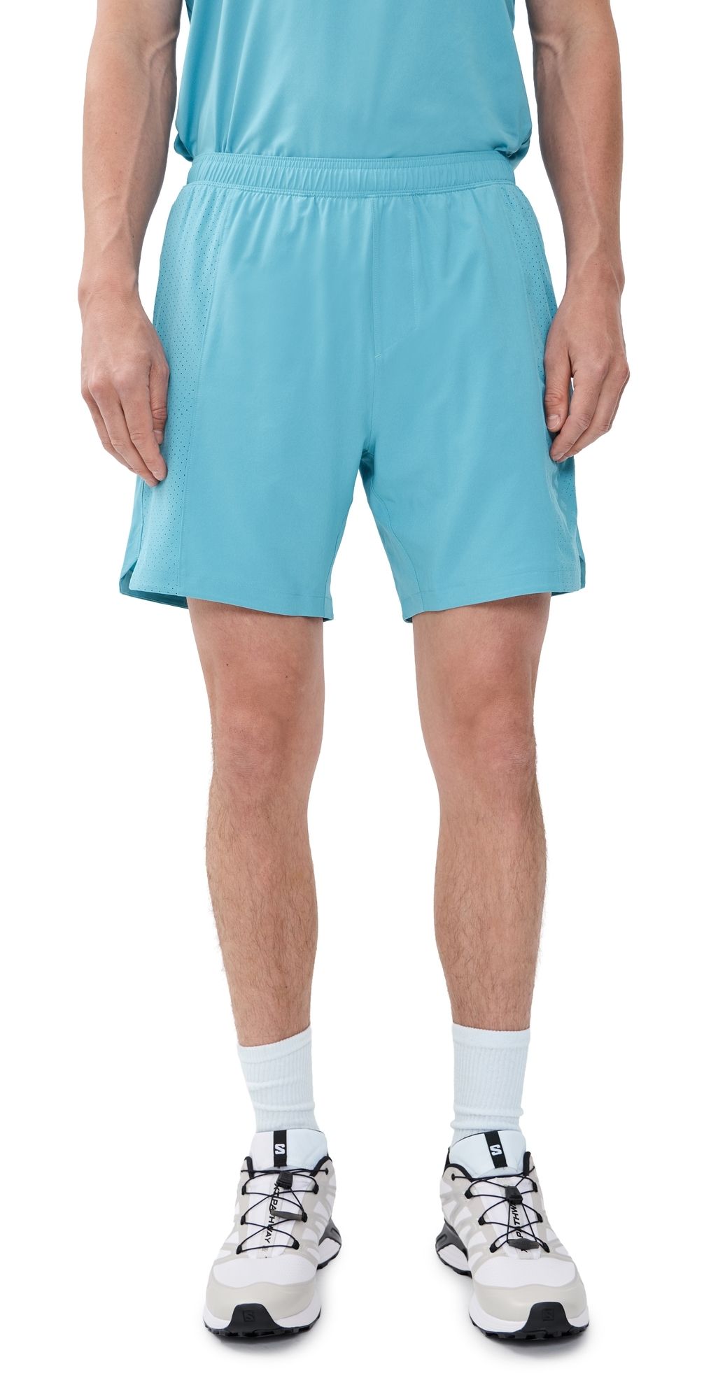 Rhone 7 Lined Backspin Shorts Azure Blue XL