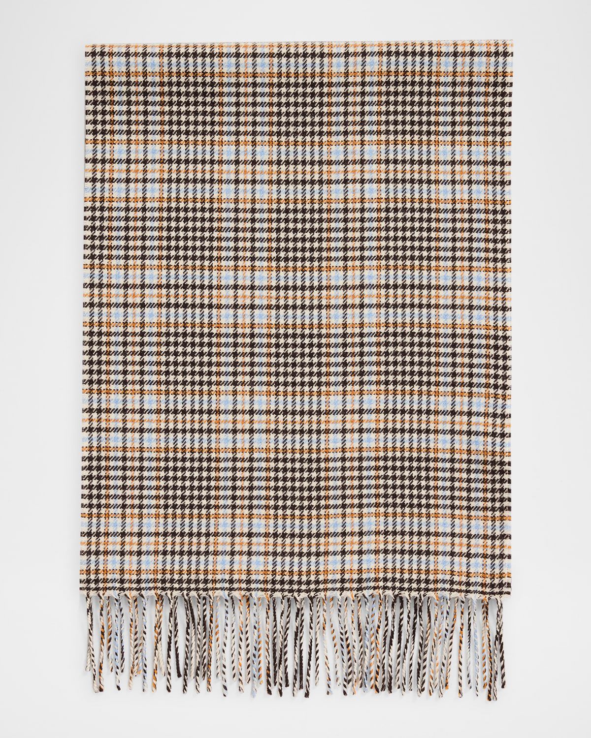 Men & apos;s Castle Houndstooth Plaid Wool Scarf