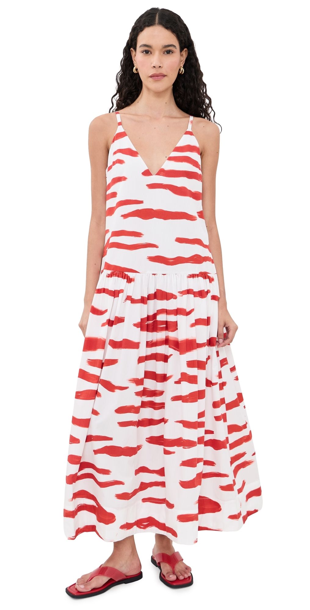 De Loreta Paca Dress Litoral Rojo S