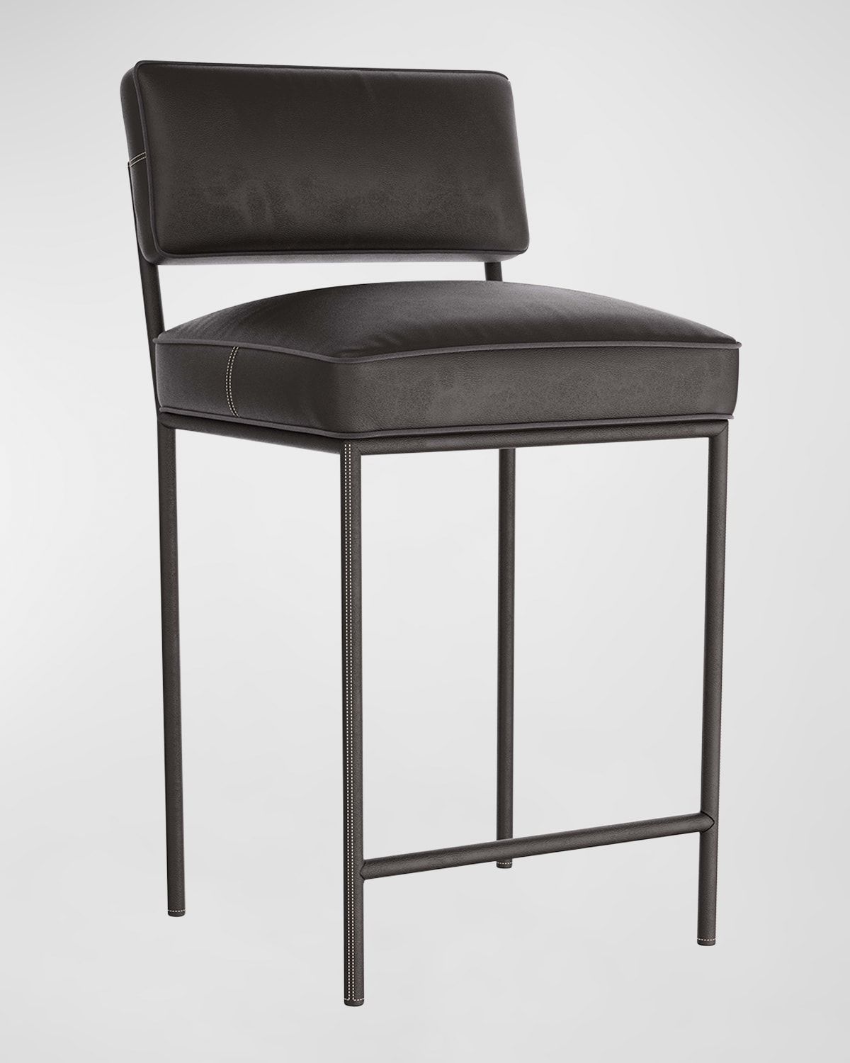 Topanga Leather Counter Stool, 26.5"