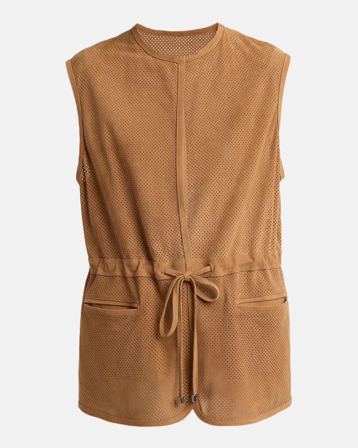 Perforated Suede Vest