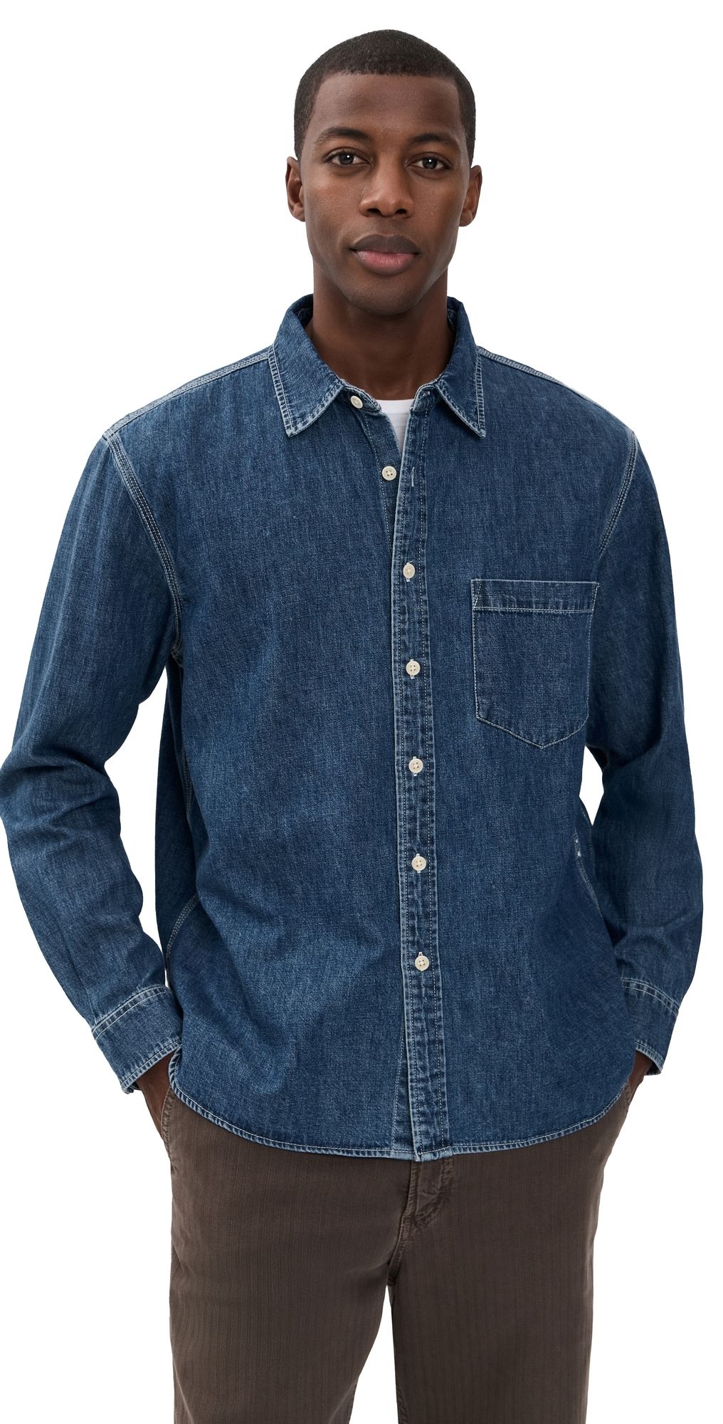 Alex Mill Easy Shirt In Denim Medium Wash S