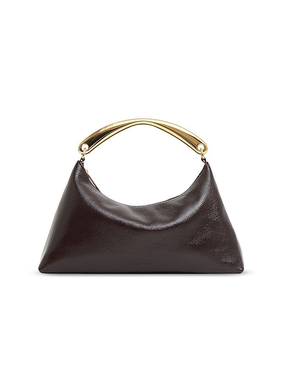 Women's Rhea Leather Top Handle Bag - Aubergine