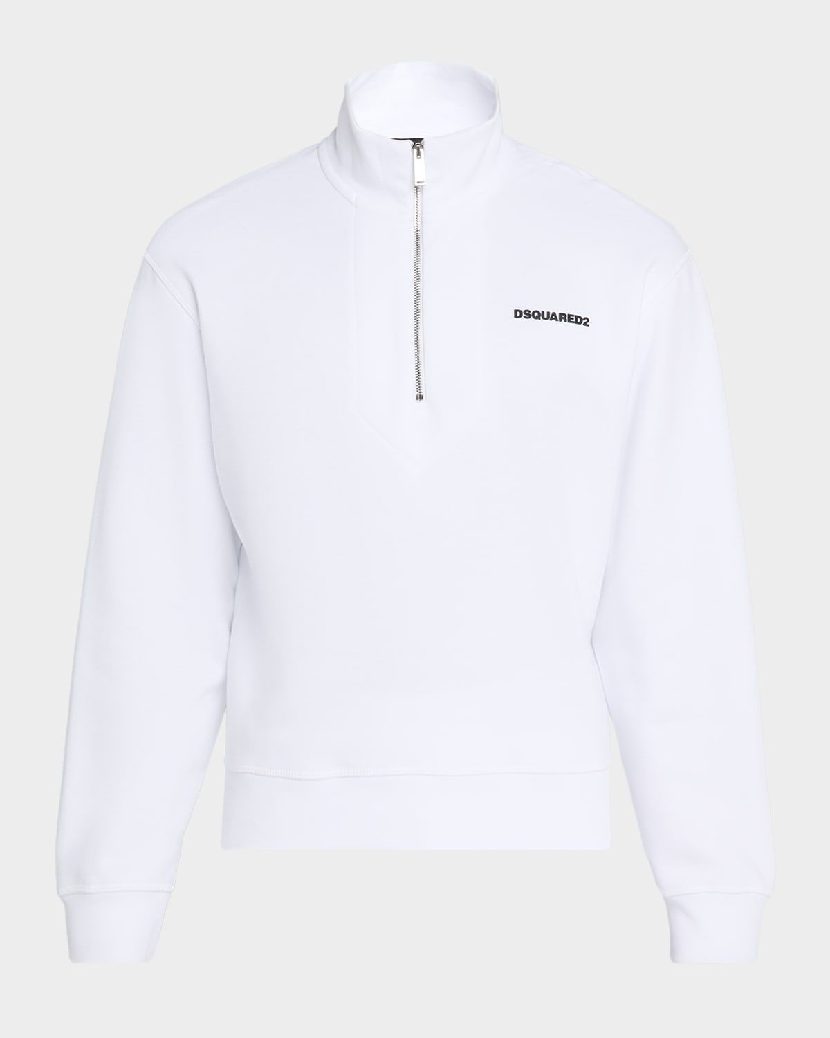 Men & apos;s Half-Zip Cotton Sweatshirt