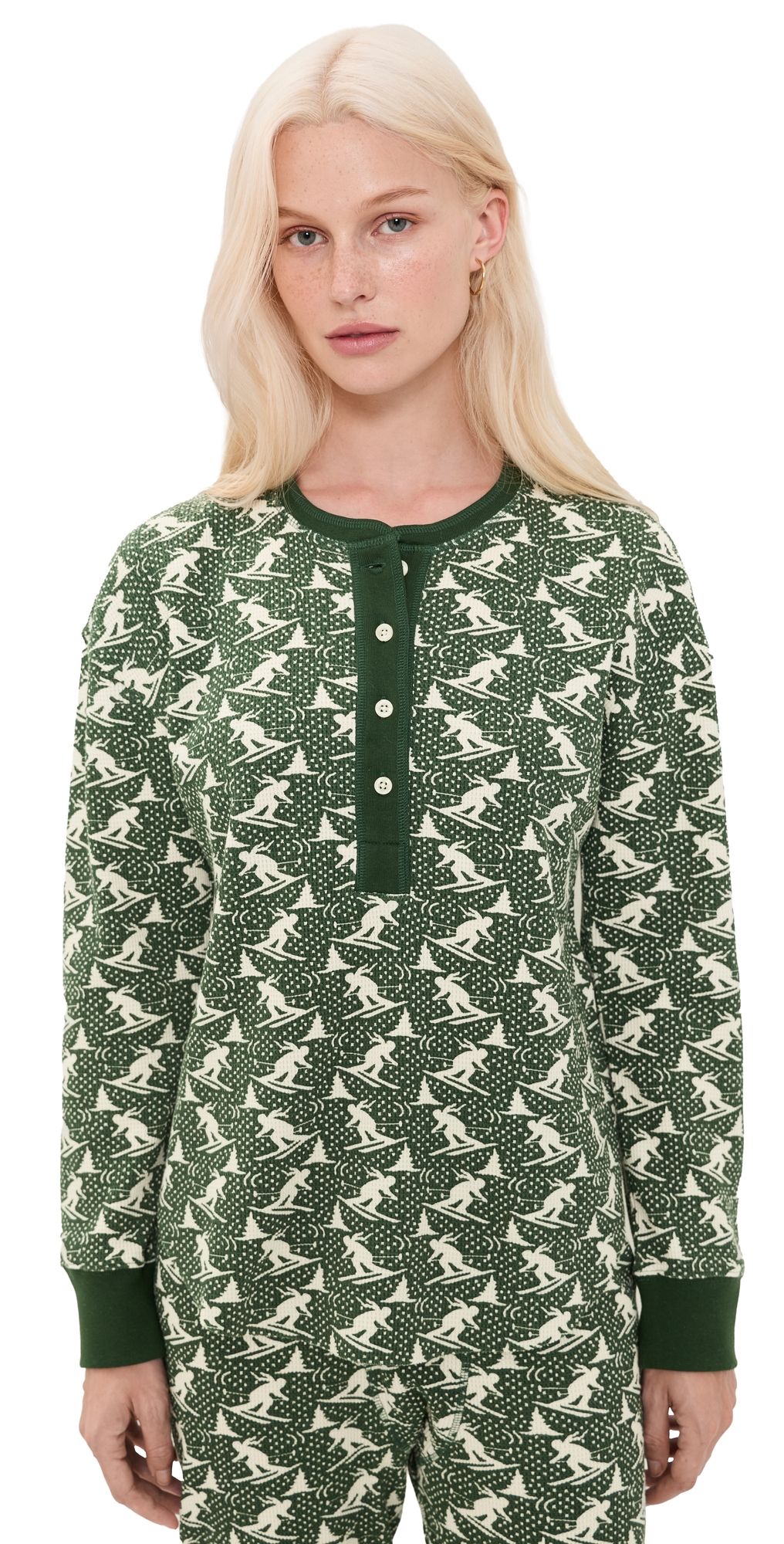 THE GREAT. Outdoors The Slope Henley Spruce XS