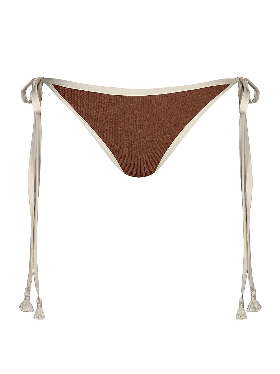 Women's Spiritual Retreat Bikini Bottom - Mocca Ecru - Size Large