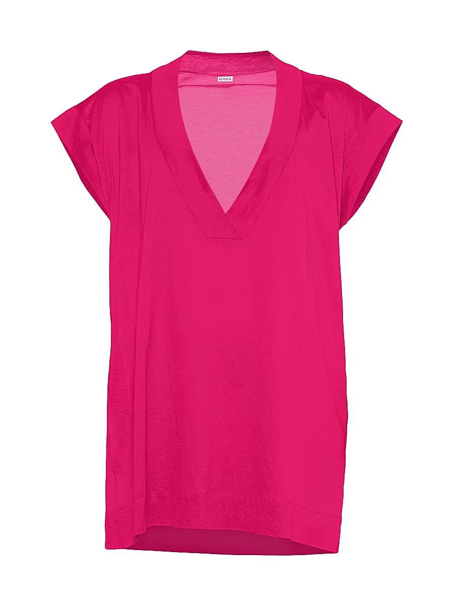 ERES Women's Renee Relaxed V-Neck Cover-Up - Smile - Size Small