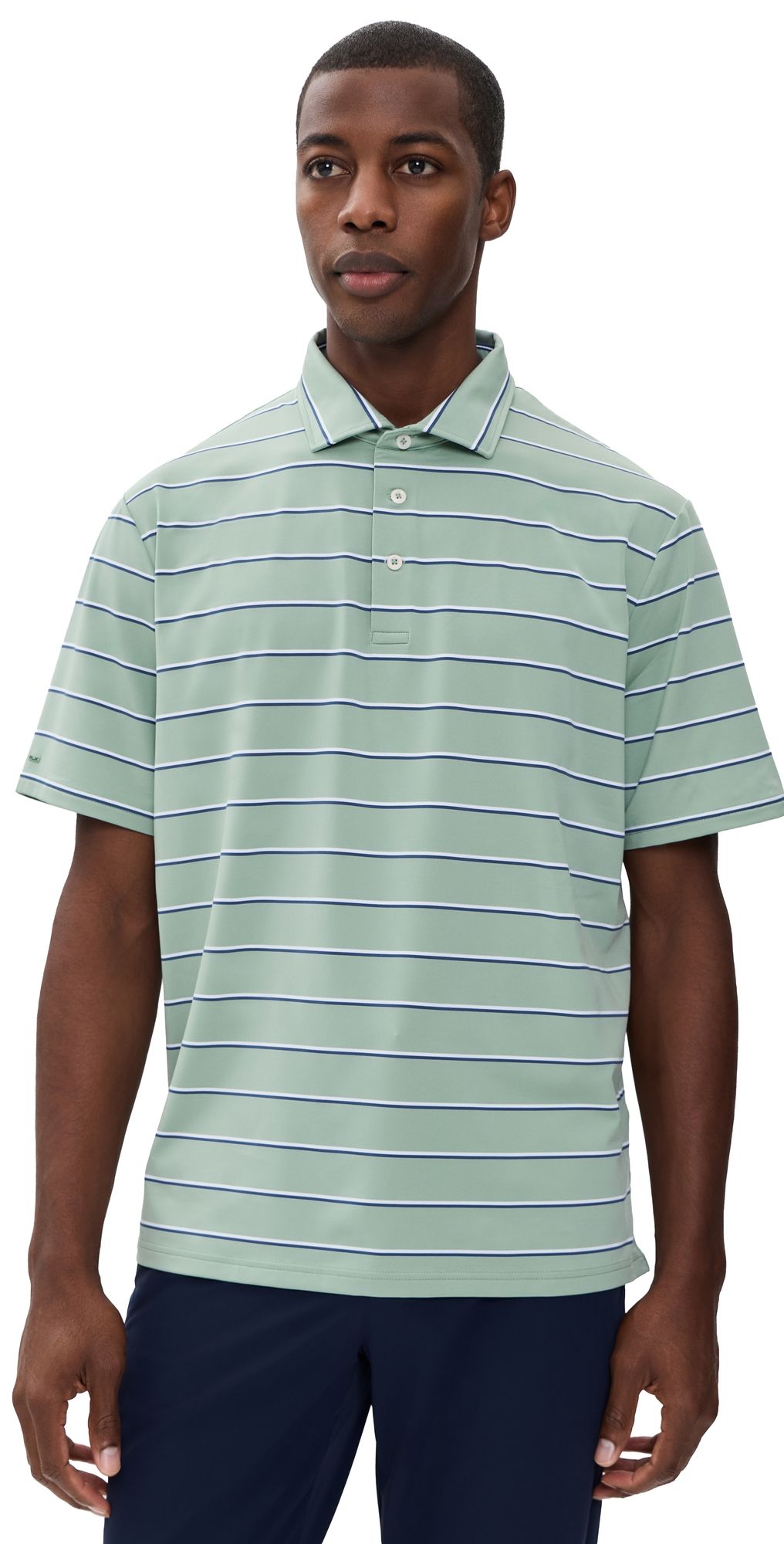 RLX Ralph Lauren Lightweight Airflow Jersey Polo Lima Bean Multi XL