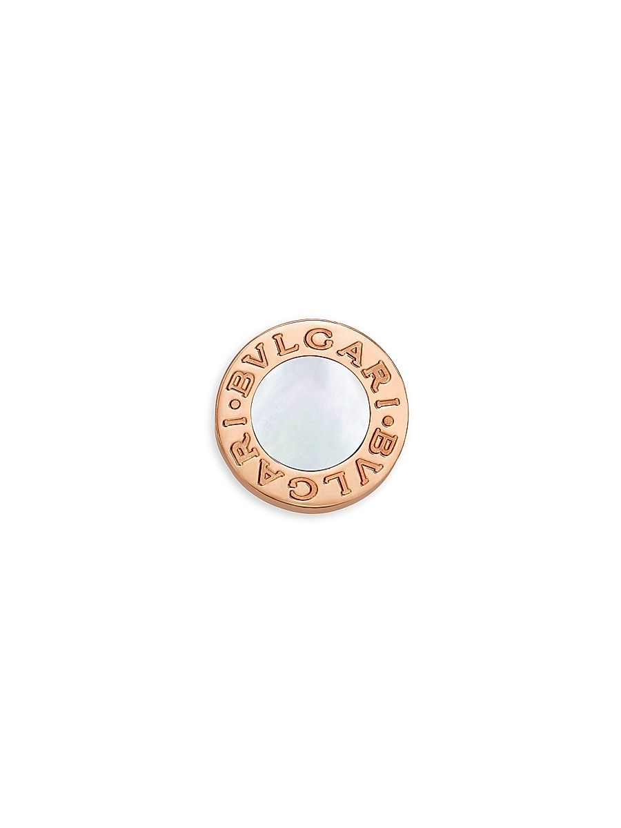 Women's BVLGARI BVGLARI 18K Rose Gold & Gemstone Single Stud Earring - Rose Gold