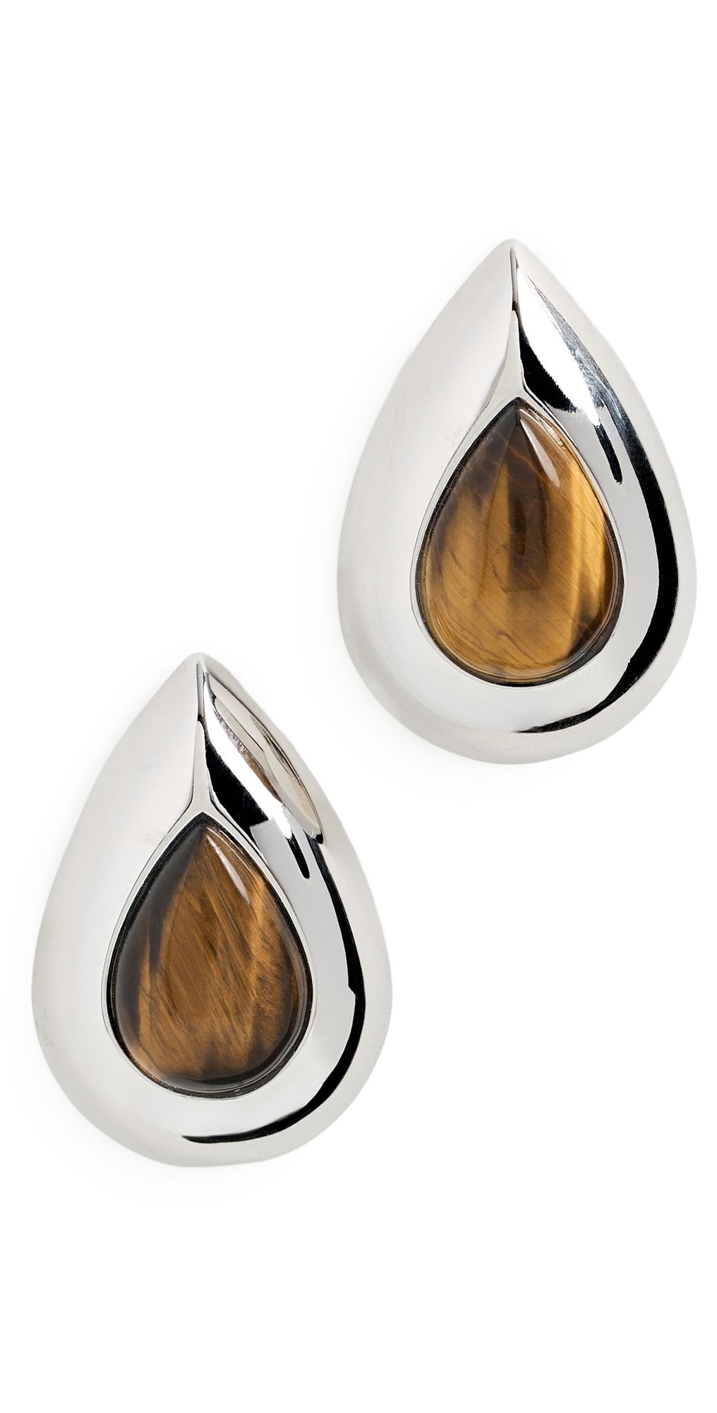Julietta Vale Earrings Silver/Brown One Size
