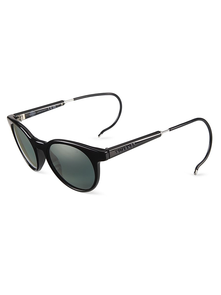 Men's Lifestyle 55MM Round Sunglasses - Black Grey