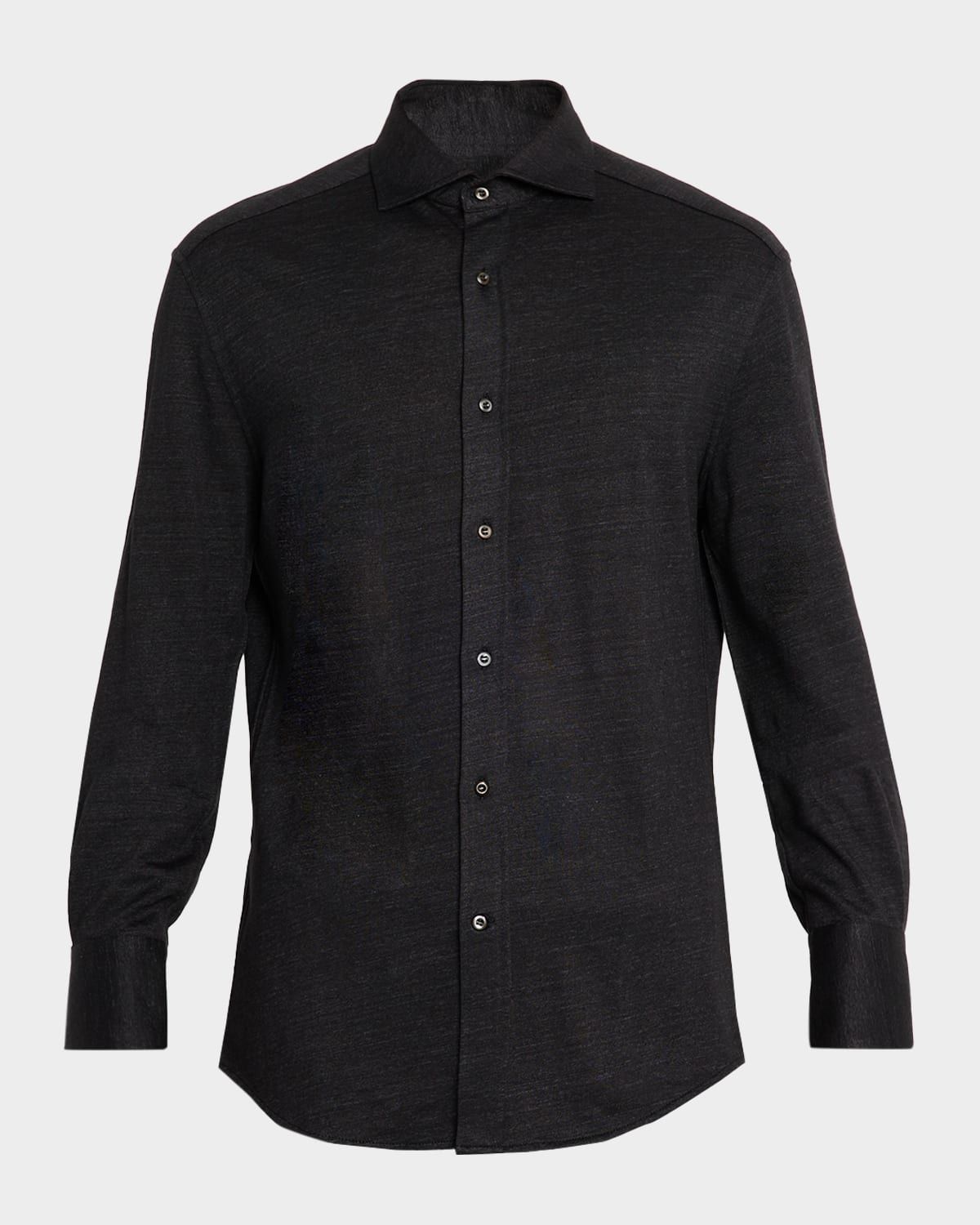 Men & apos;s Linen and Cotton Heathered Sport Shirt