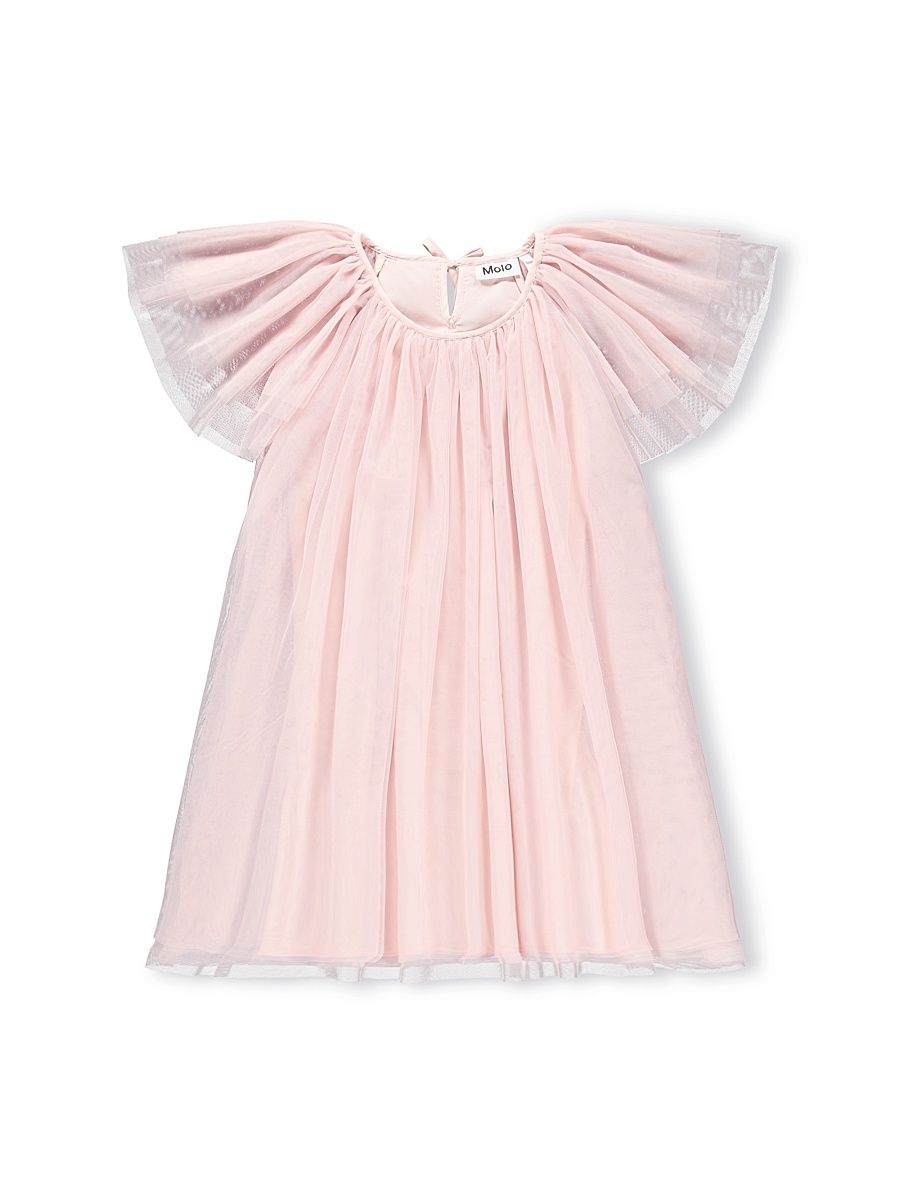 Little Girl's & Girl's Tulle Babydoll Dress - Petal Blush - Size 9