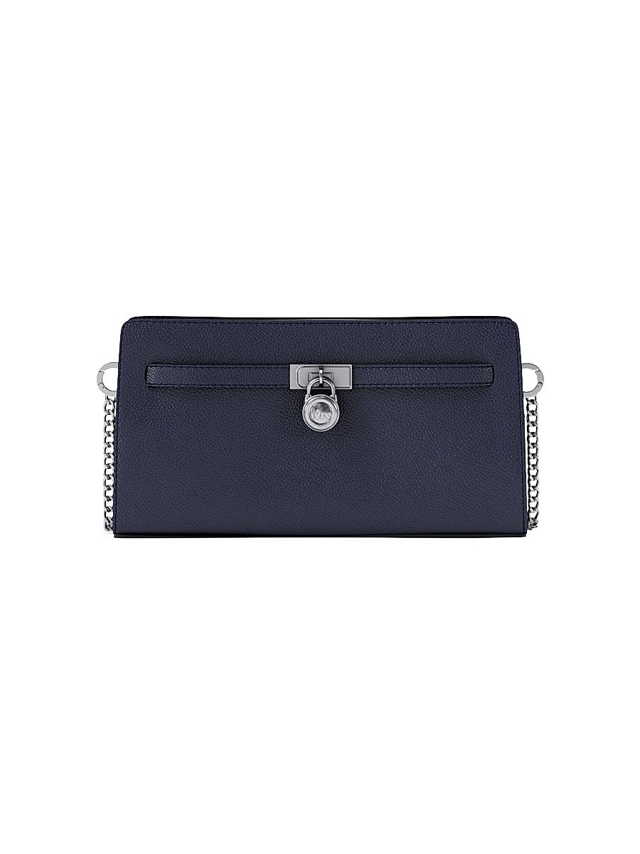 Women's Hamilton Moderne Leather Chain Crossbody Bag - Dress Blues