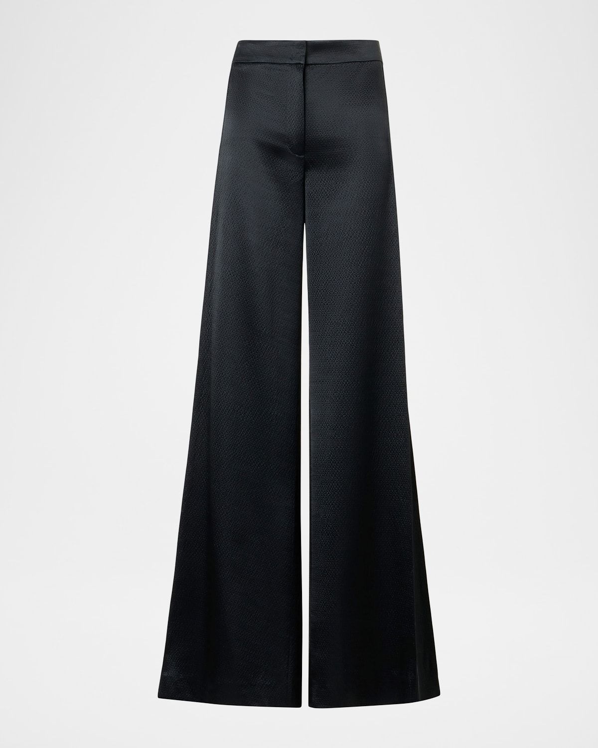 Celeste Wool Silk Wide-Leg Pants