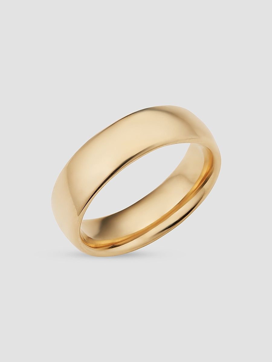Men's 14K Yellow Gold Forever Band Statement Ring - Gold - Size 13