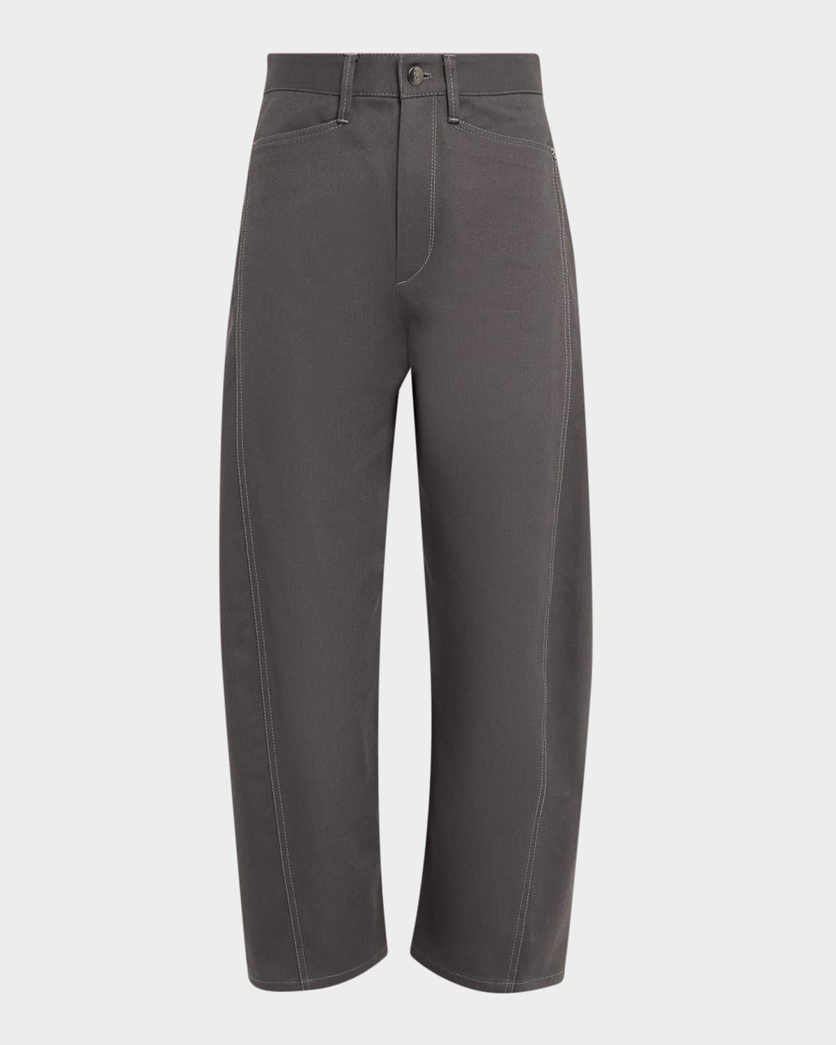 Cropped Bow-Leg Jeans