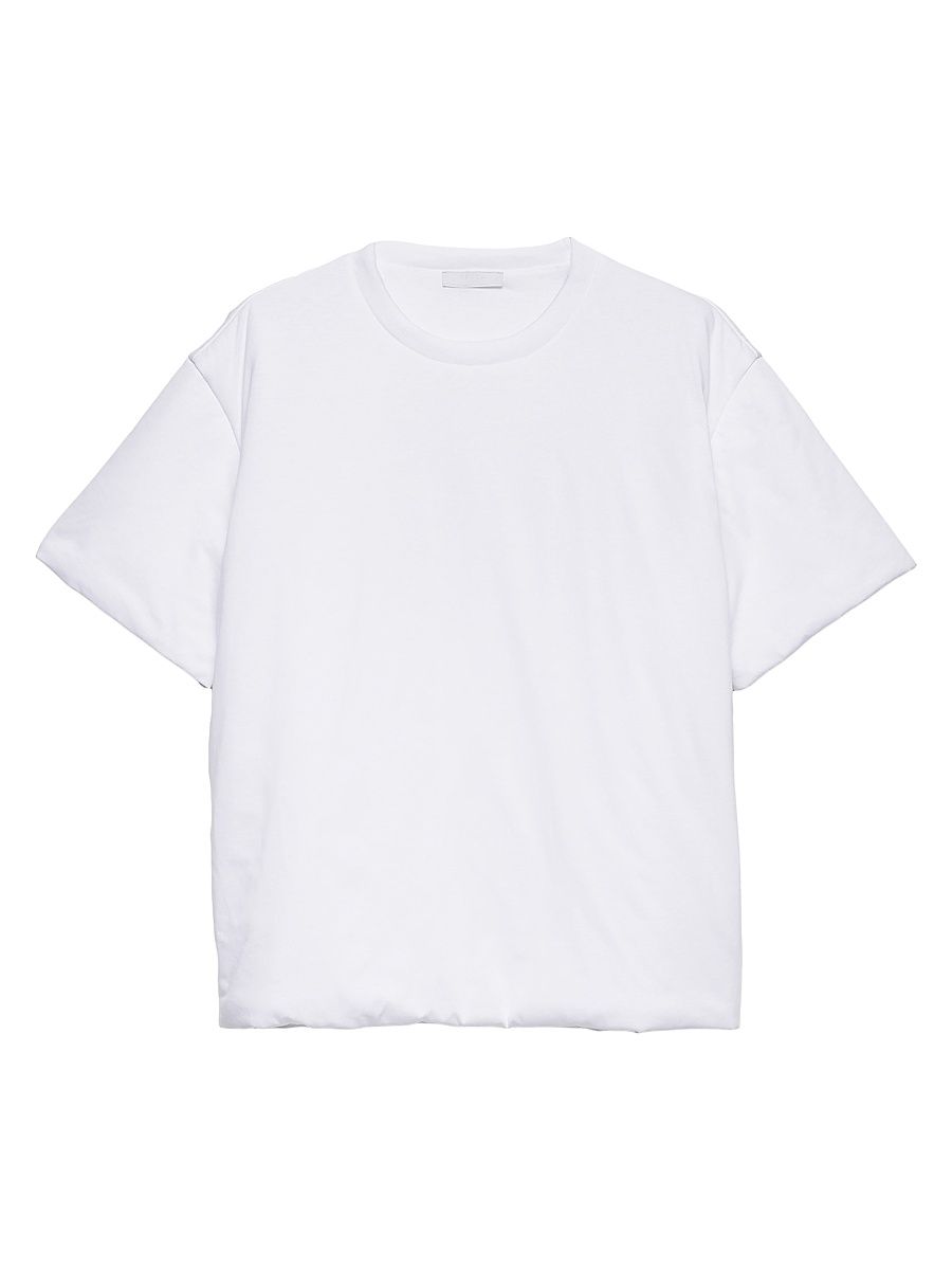 Men's Padded Cotton T-Shirt - White - Size XXL