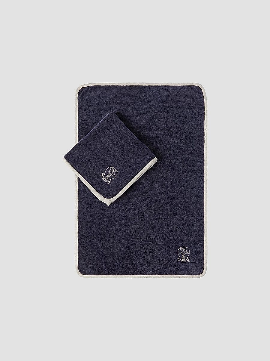 Brunello Cucinelli 2-Piece Cotton Terrycloth Towel Set - White