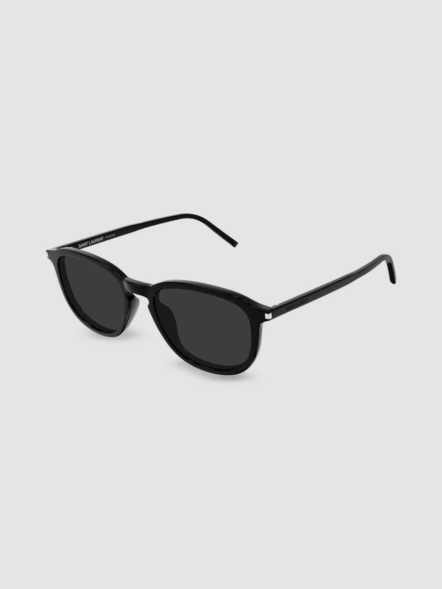 Saint Laurent Men's 52MM Round Sunglasses - Black