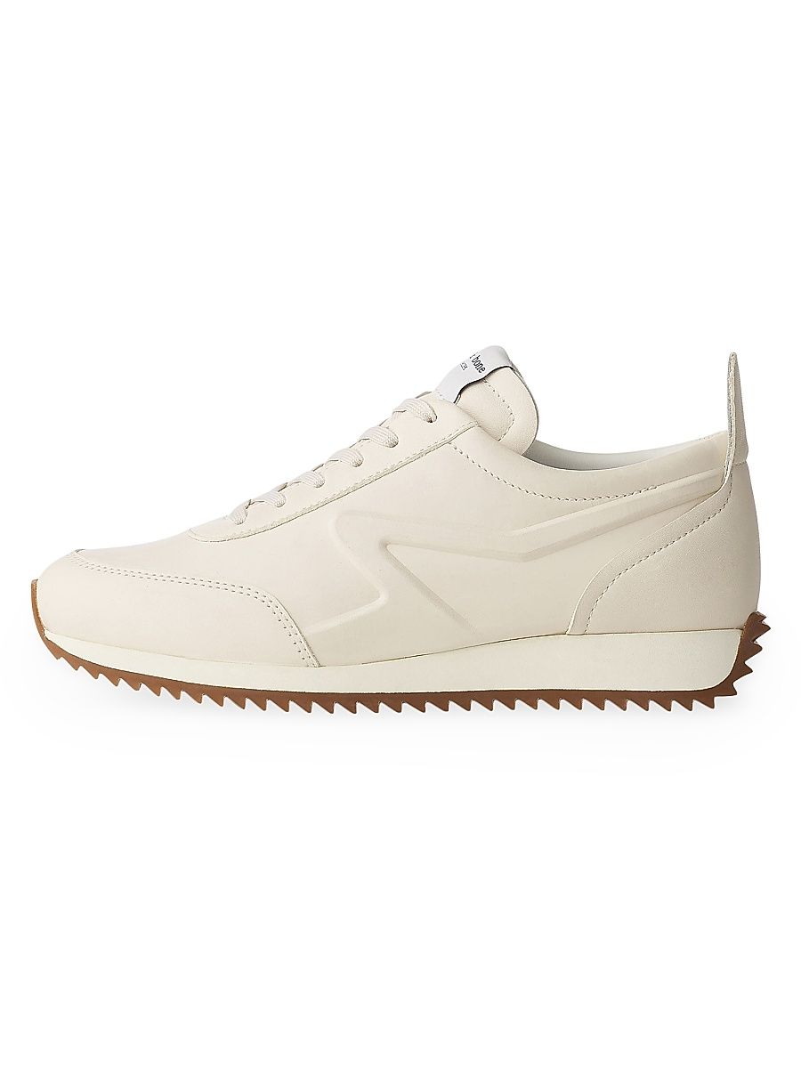 Women's Retro Leather Runner Sneakers - Birch - Size 10