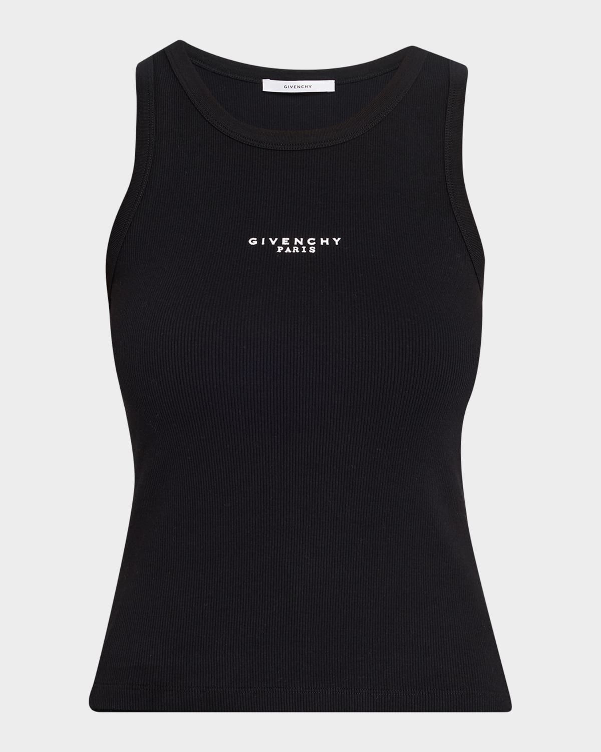 Logo Ribbed Tank Top