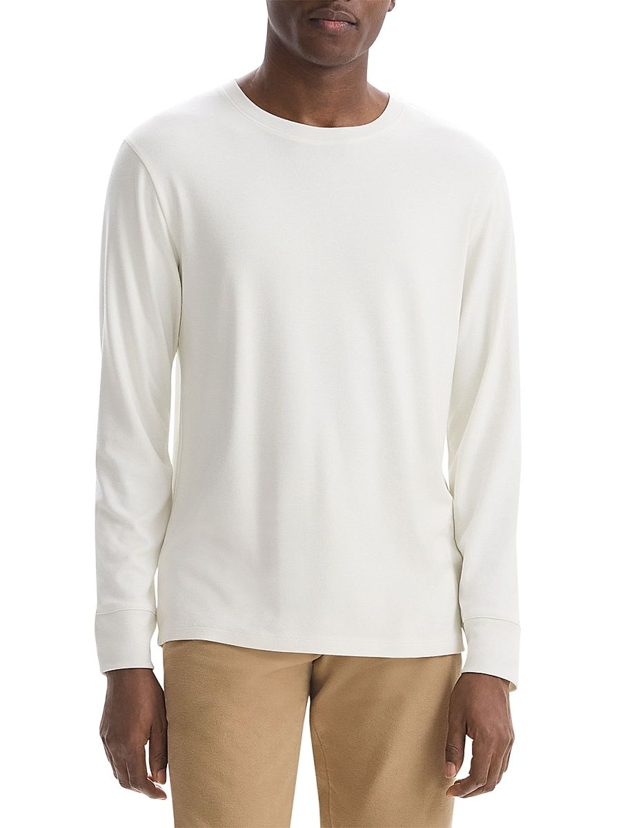 Men's Essential Anemone Milano Long-Sleeve T-Shirt - Winter White - Size Large