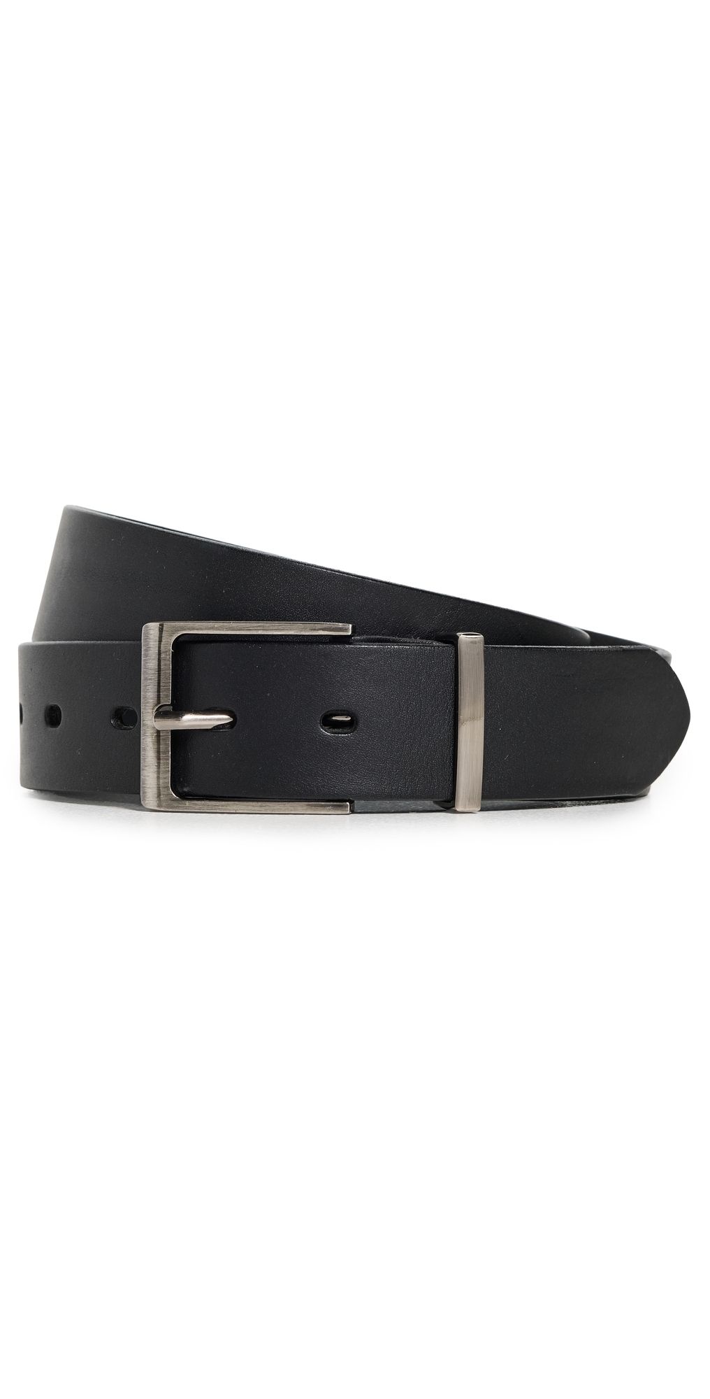 Les Deux Walker Leather Belt Black/Black 105