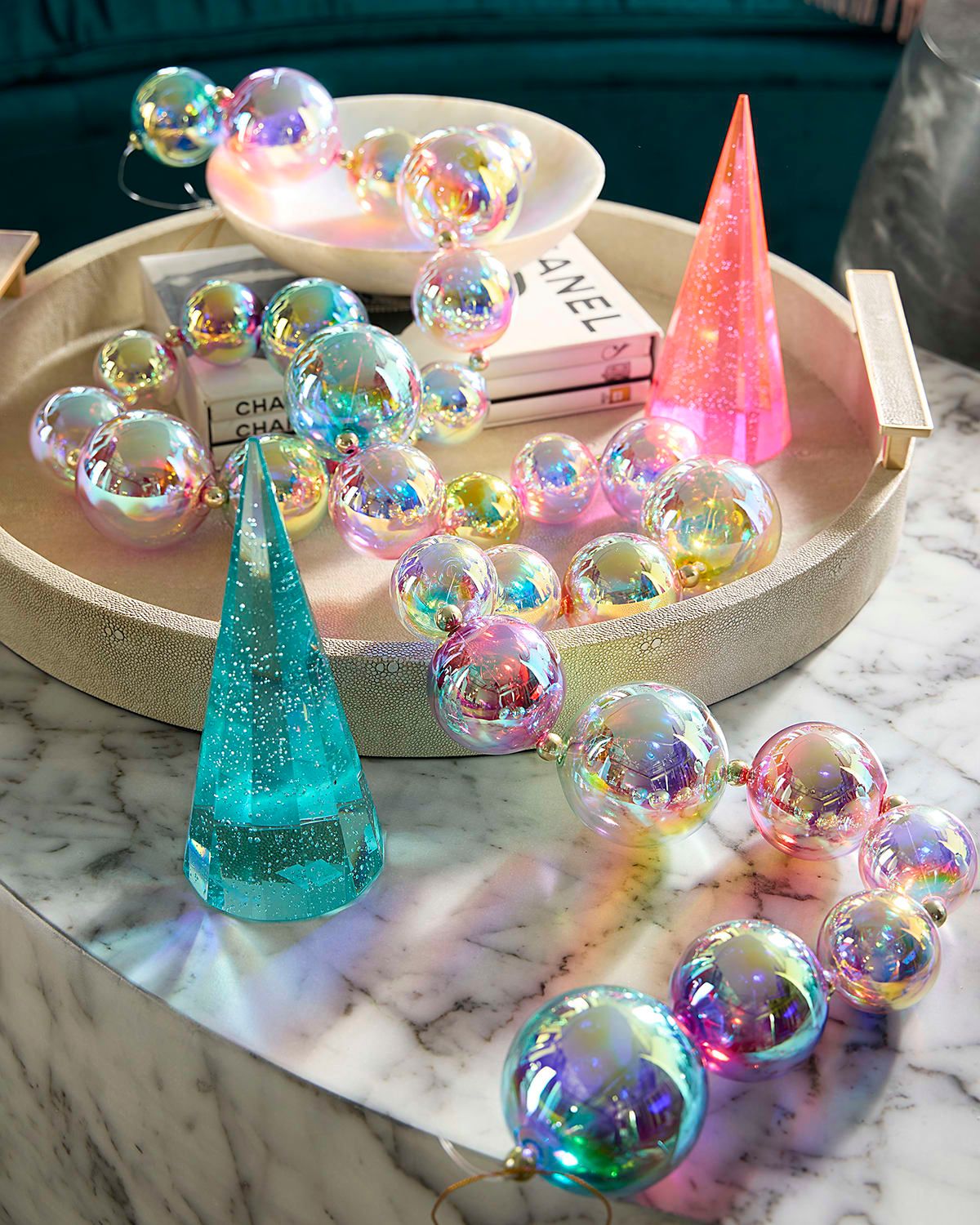 Opalessence Essence Large Glass Garland, 75"