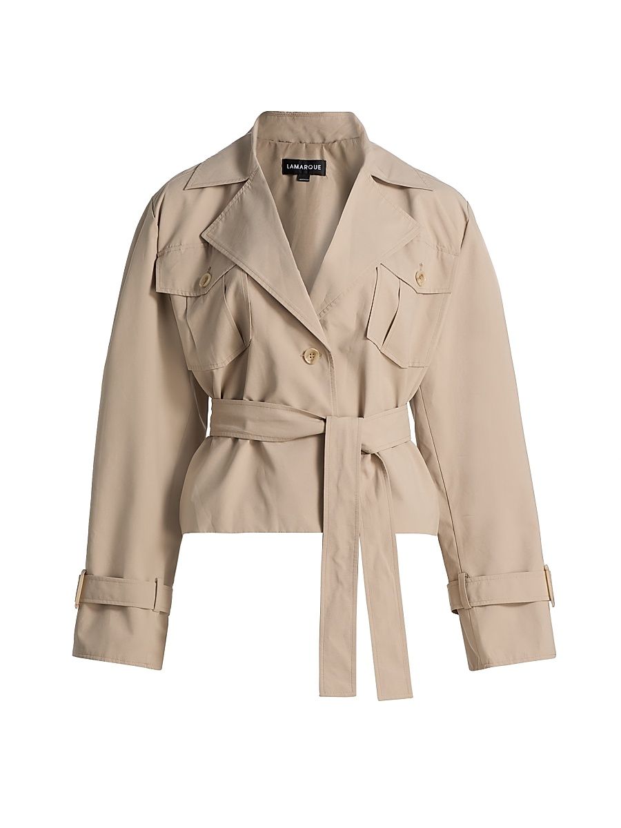 Women's Quinn Trench Jacket - Khaki - Size XS