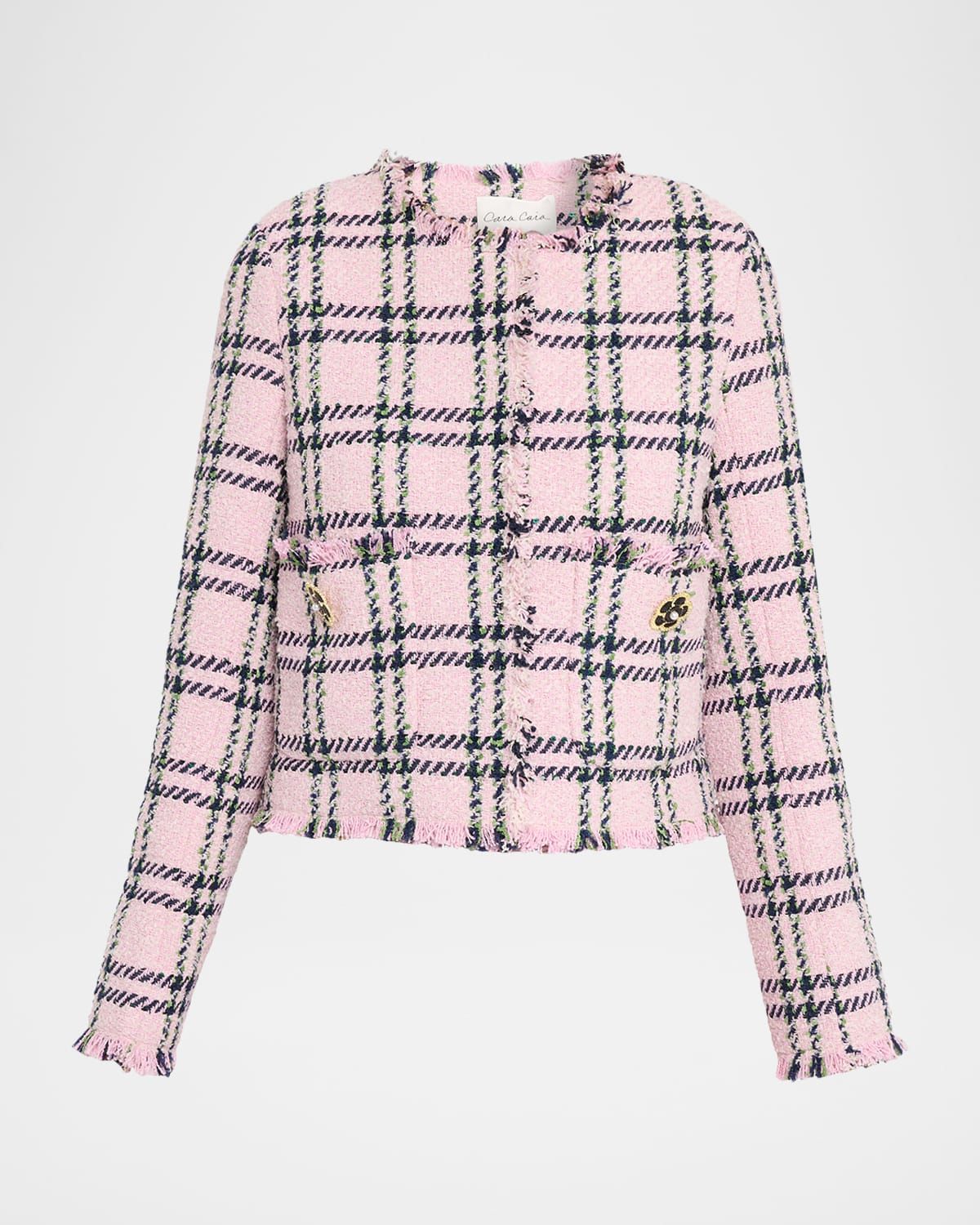 Waylin Plaid Tweed Jacket