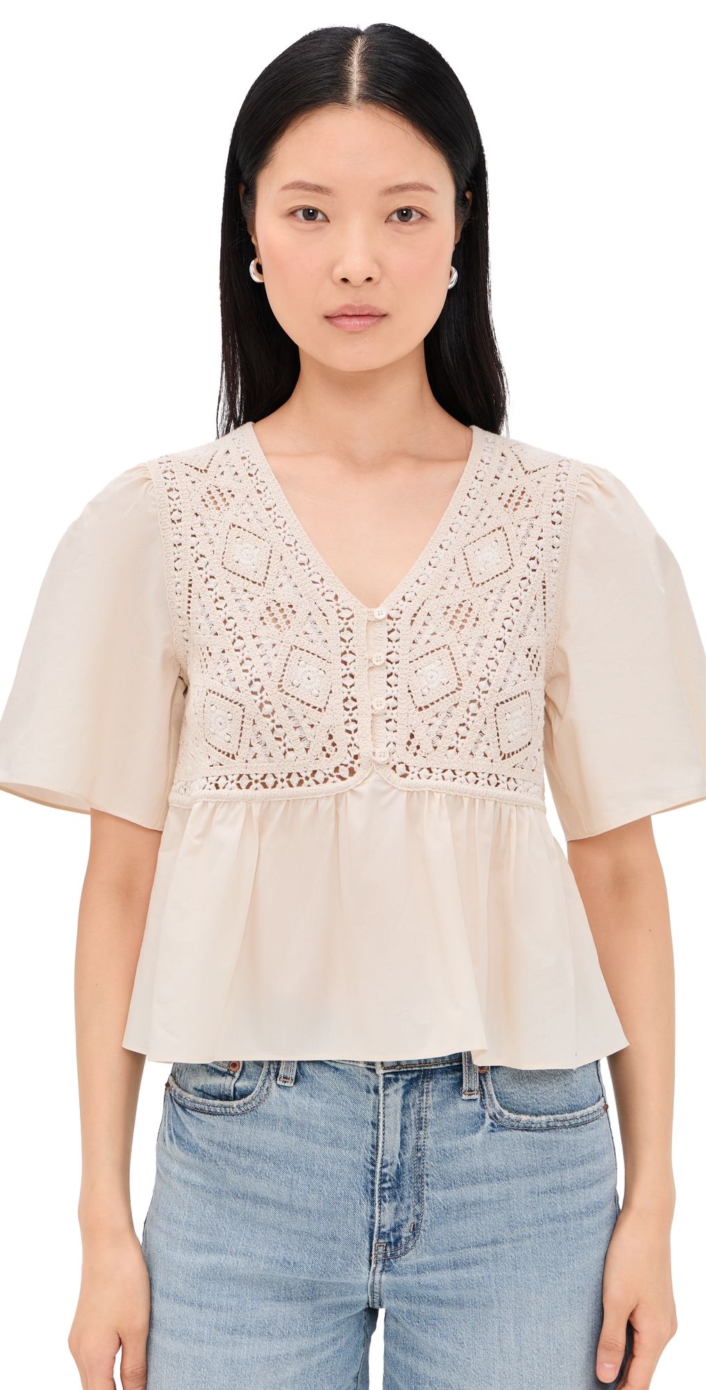 ba & sh Salvi Blouse Ecru 3