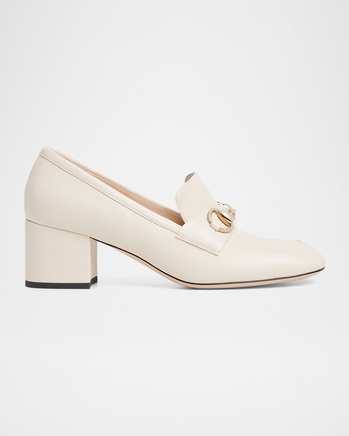 Lady Horsebit Nappa Leather Pumps