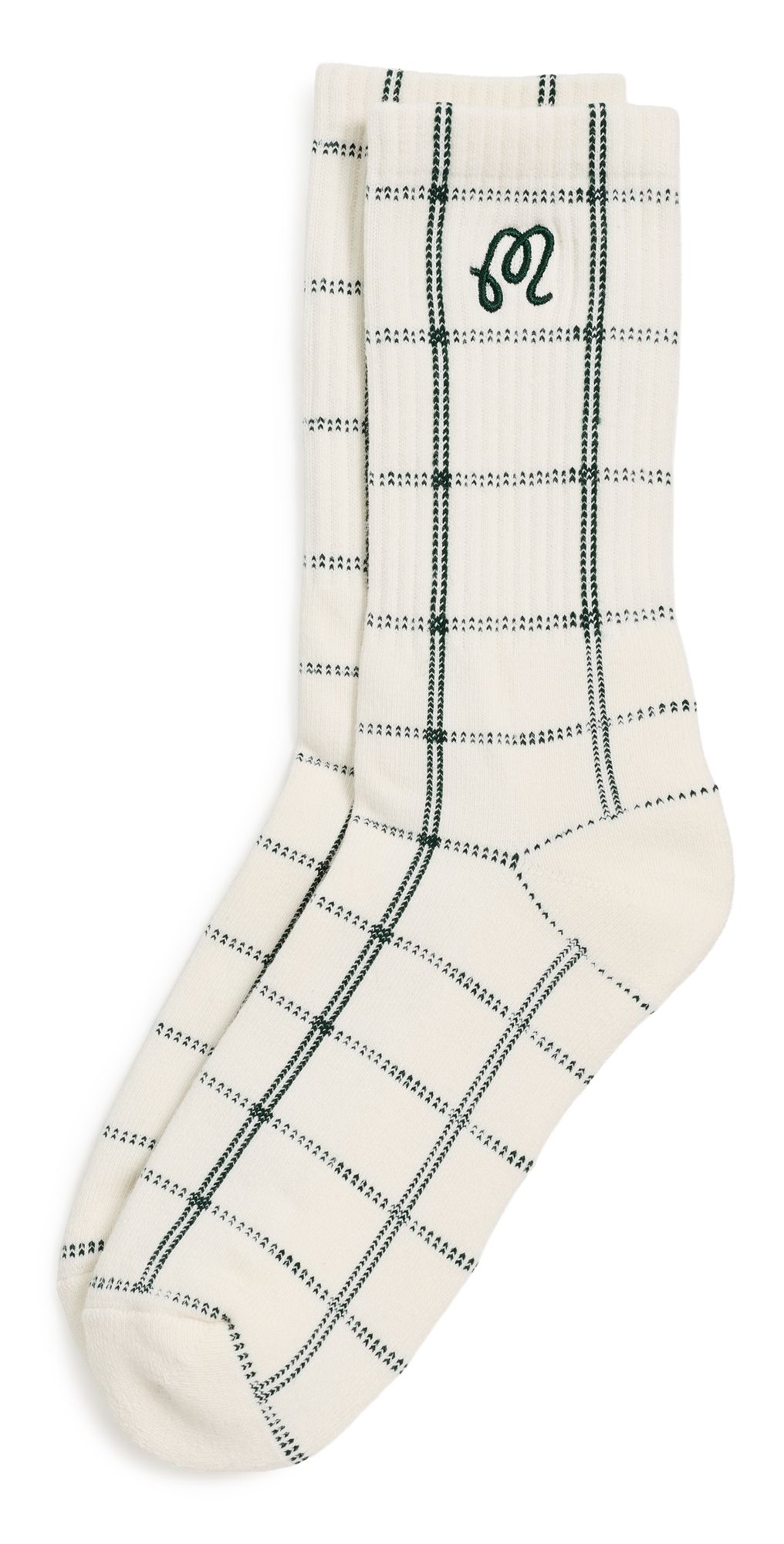 Malbon Holden Socks Ivory One Size