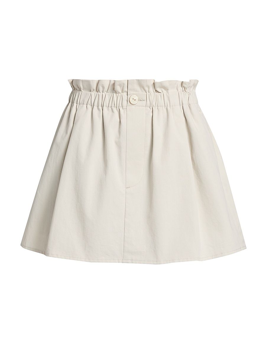 Women's Cotton Pull-On Skirt - Oyster - Size XL