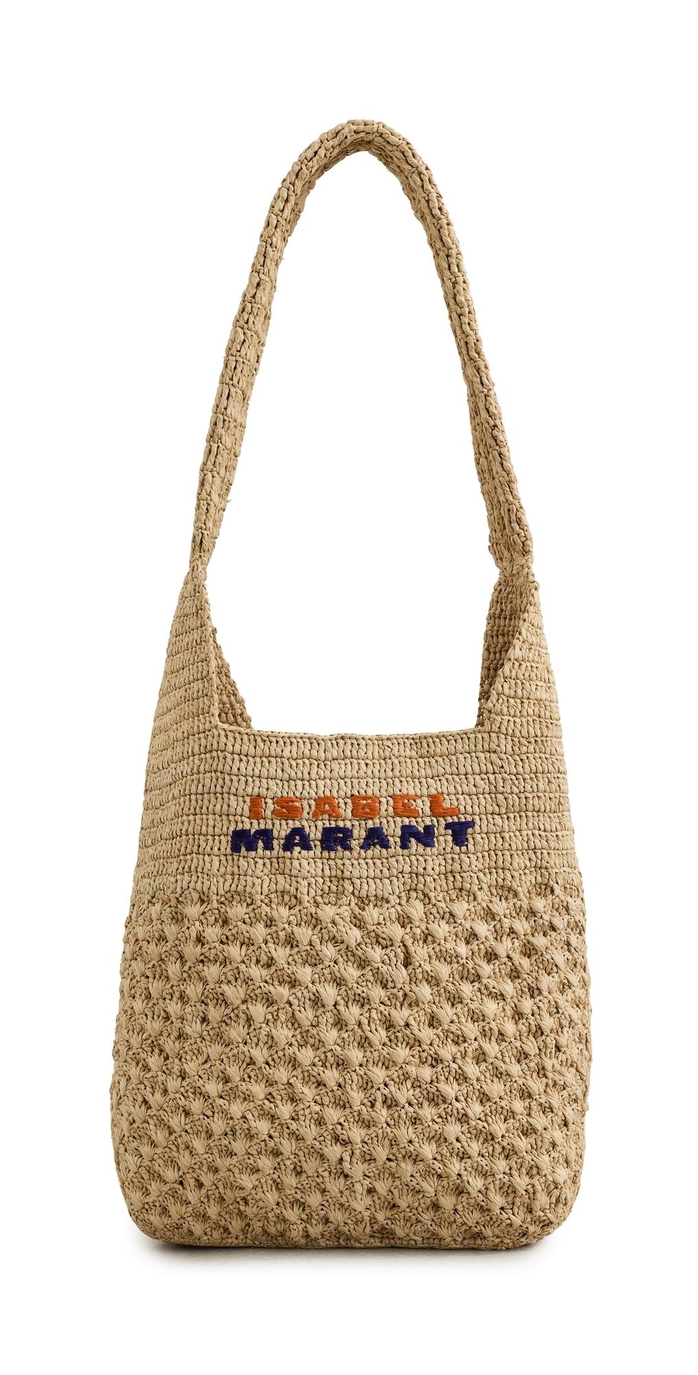 Isabel Marant Praia Small Tote Natural/Purple/Orange One Size