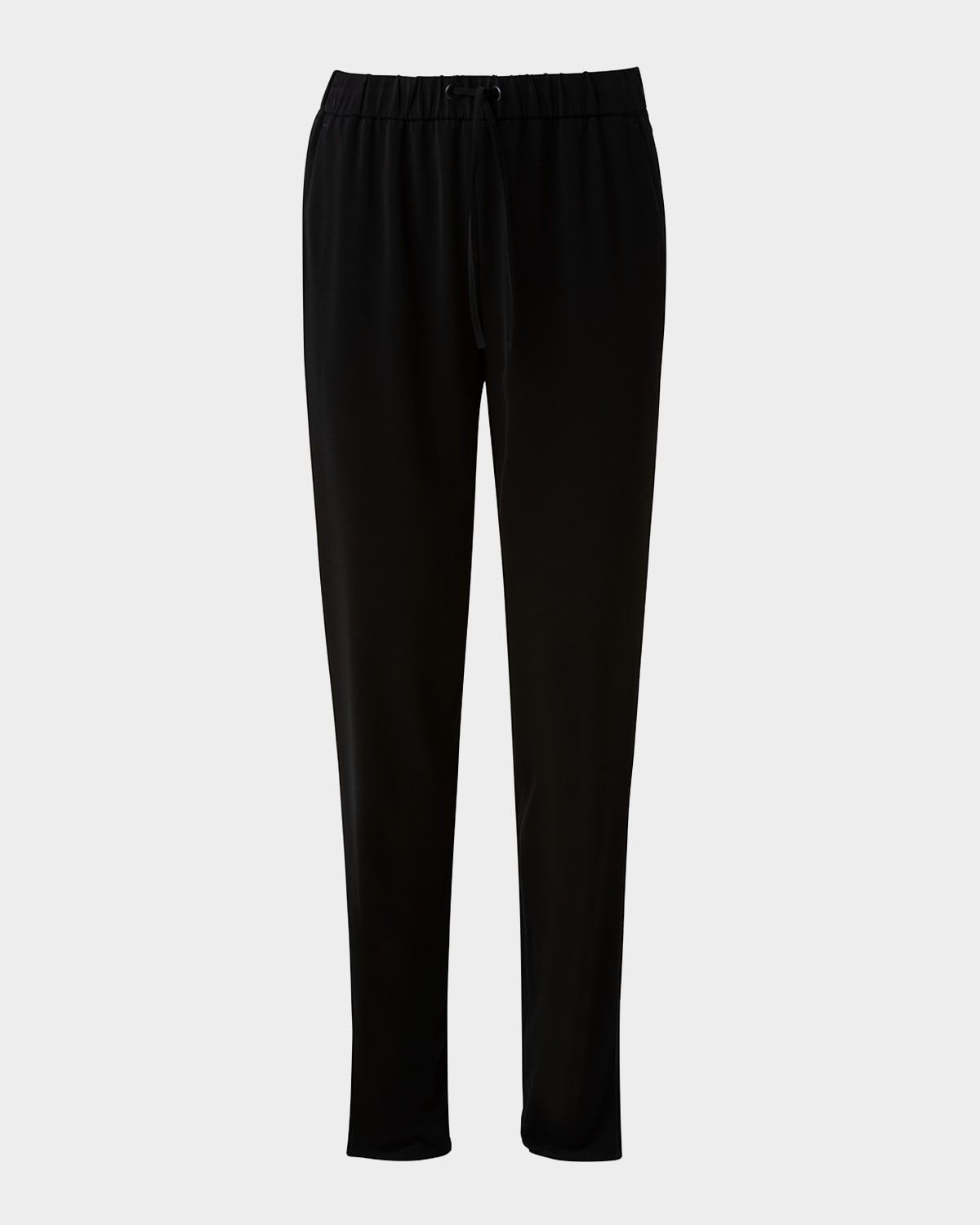 Mike Split-Hem Crepe Pull-On Pants