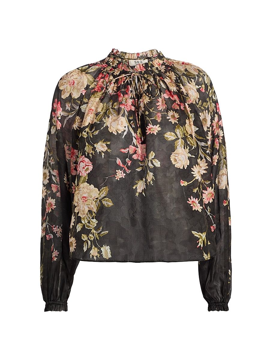 Women's Jolie Floral-Print Top - Size XL