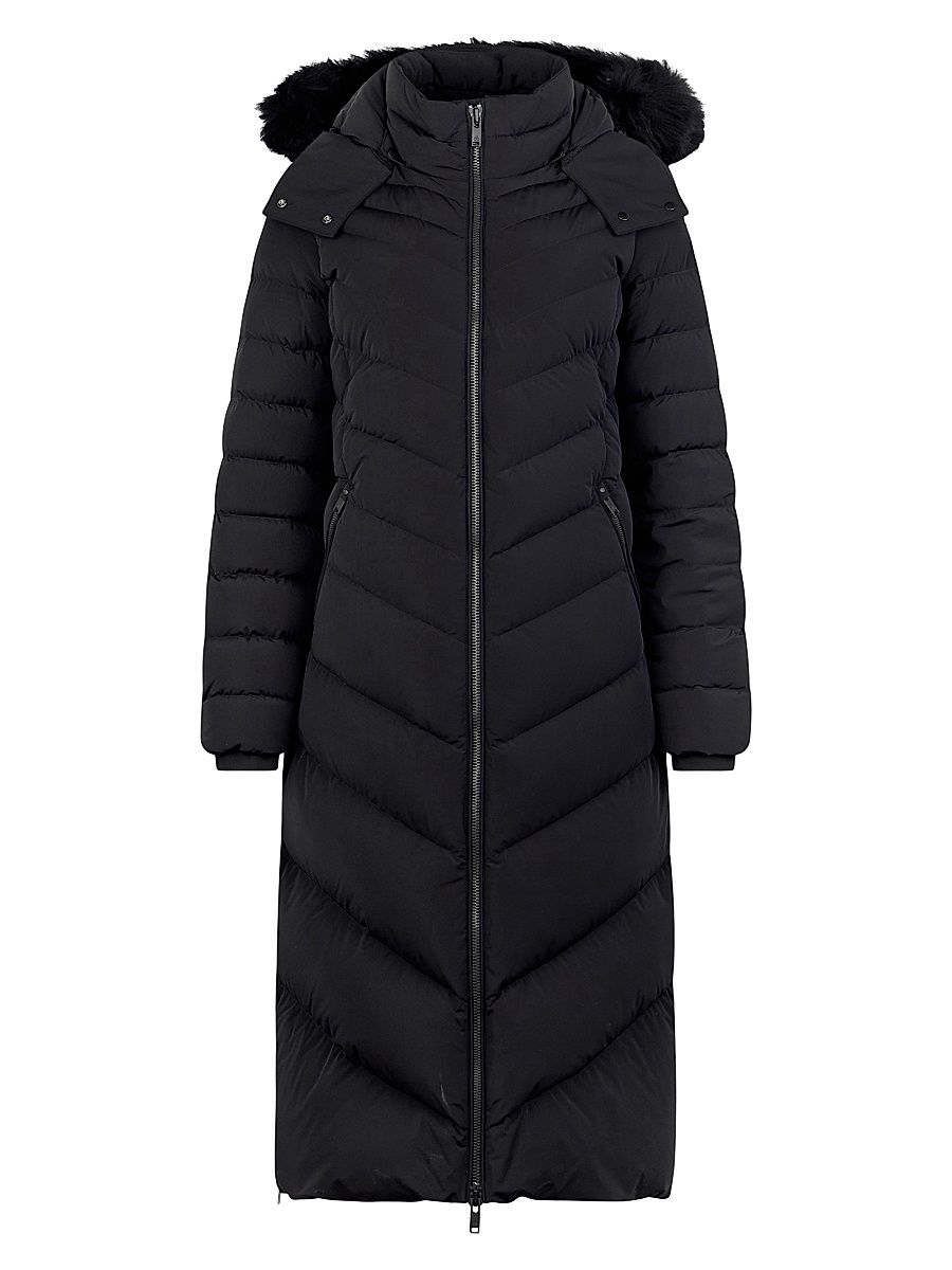 Women's Cooper Lake Shearling-Lined Down Parka - Black - Size Medium